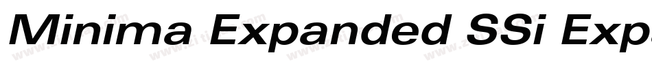 Minima Expanded SSi Expanded Italic字体转换